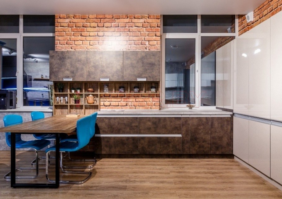 Кухня в стиле Индастриал Шик