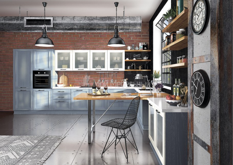 Кухня Милан джинс РУССТА