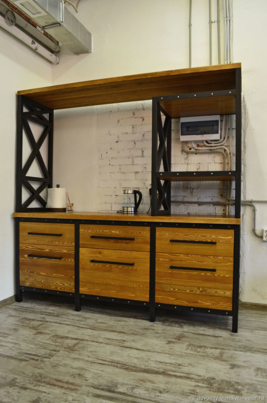 Кухонный гарнитур в стиле лофт