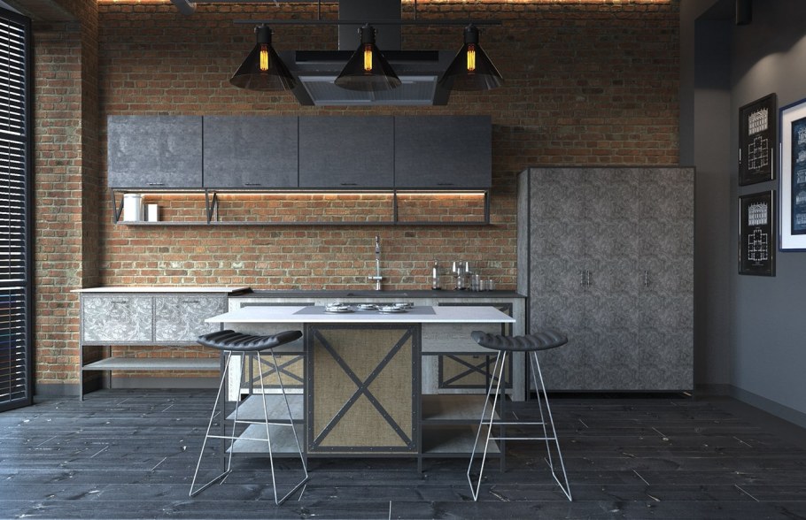 Модульная кухня лофт ДСВ