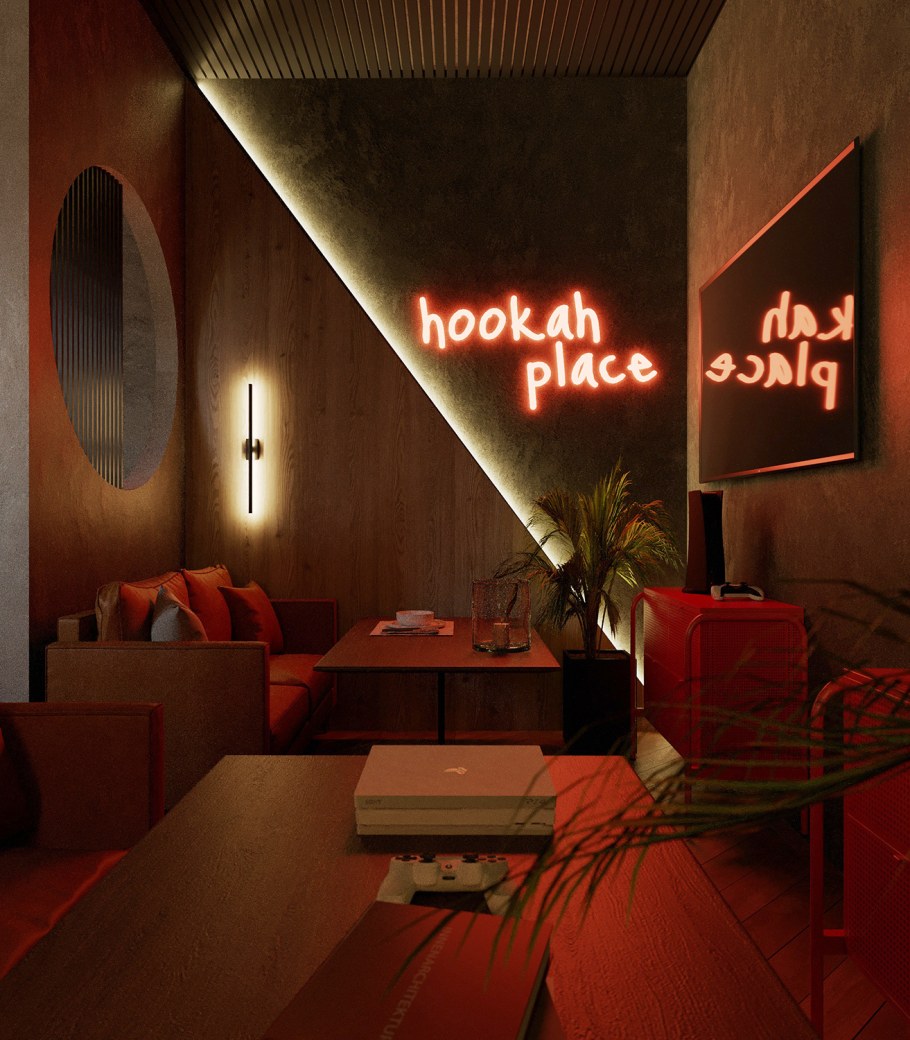 Интерьер курительной комнаты