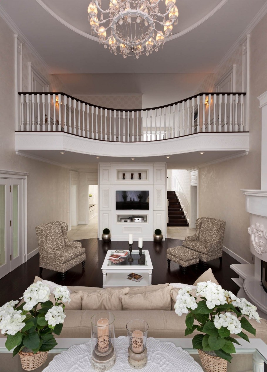 Интерьеры двухэтажных домов