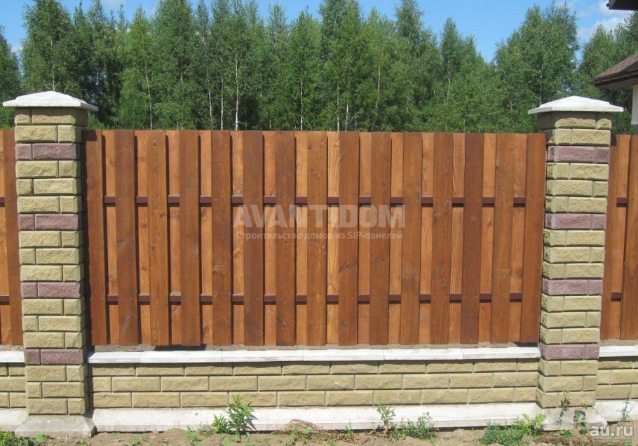 Деревянный забор для дачи