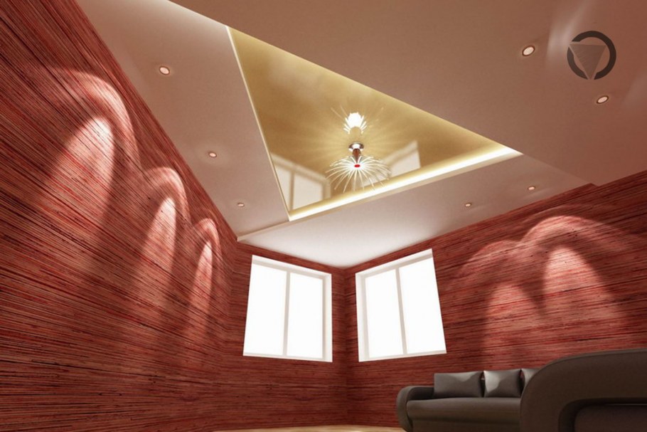 Натяжные потолки для зала