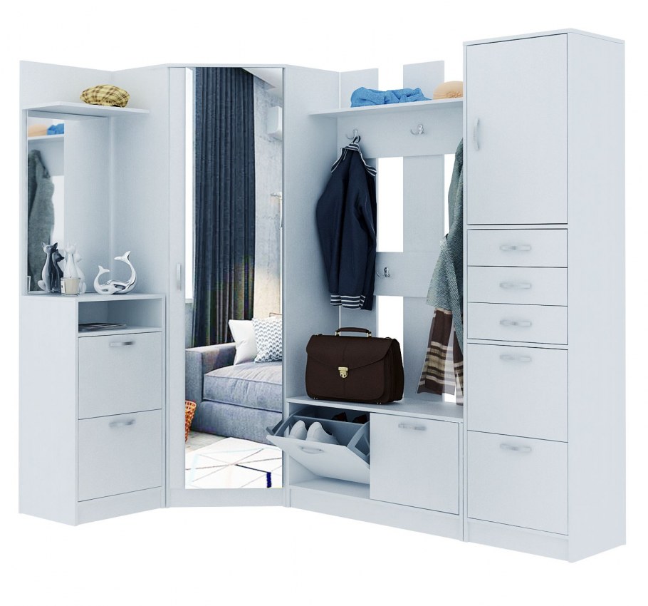 Белая прихожая Прованс Бонифацио