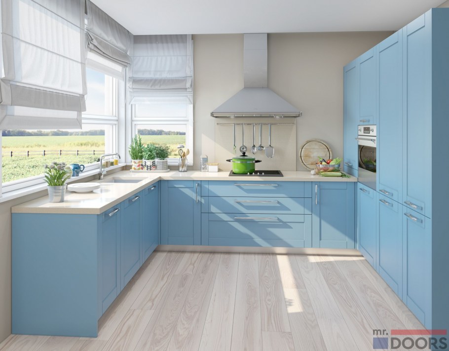 Голубые кухни