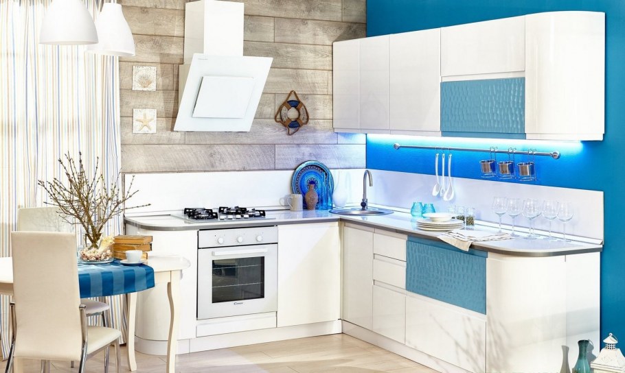 Кухня Айсберри Аквайт