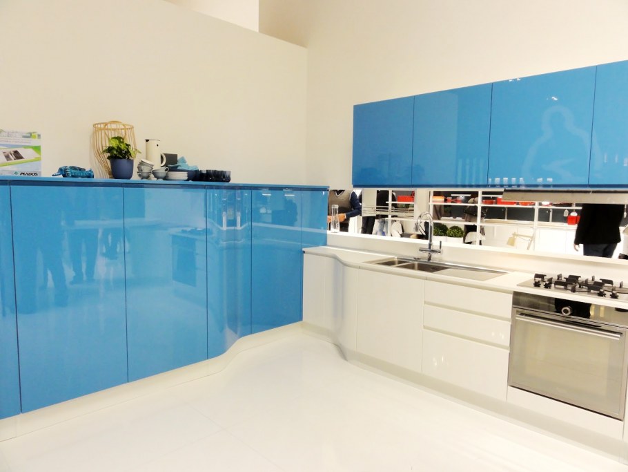 Кухня бирюза акрил