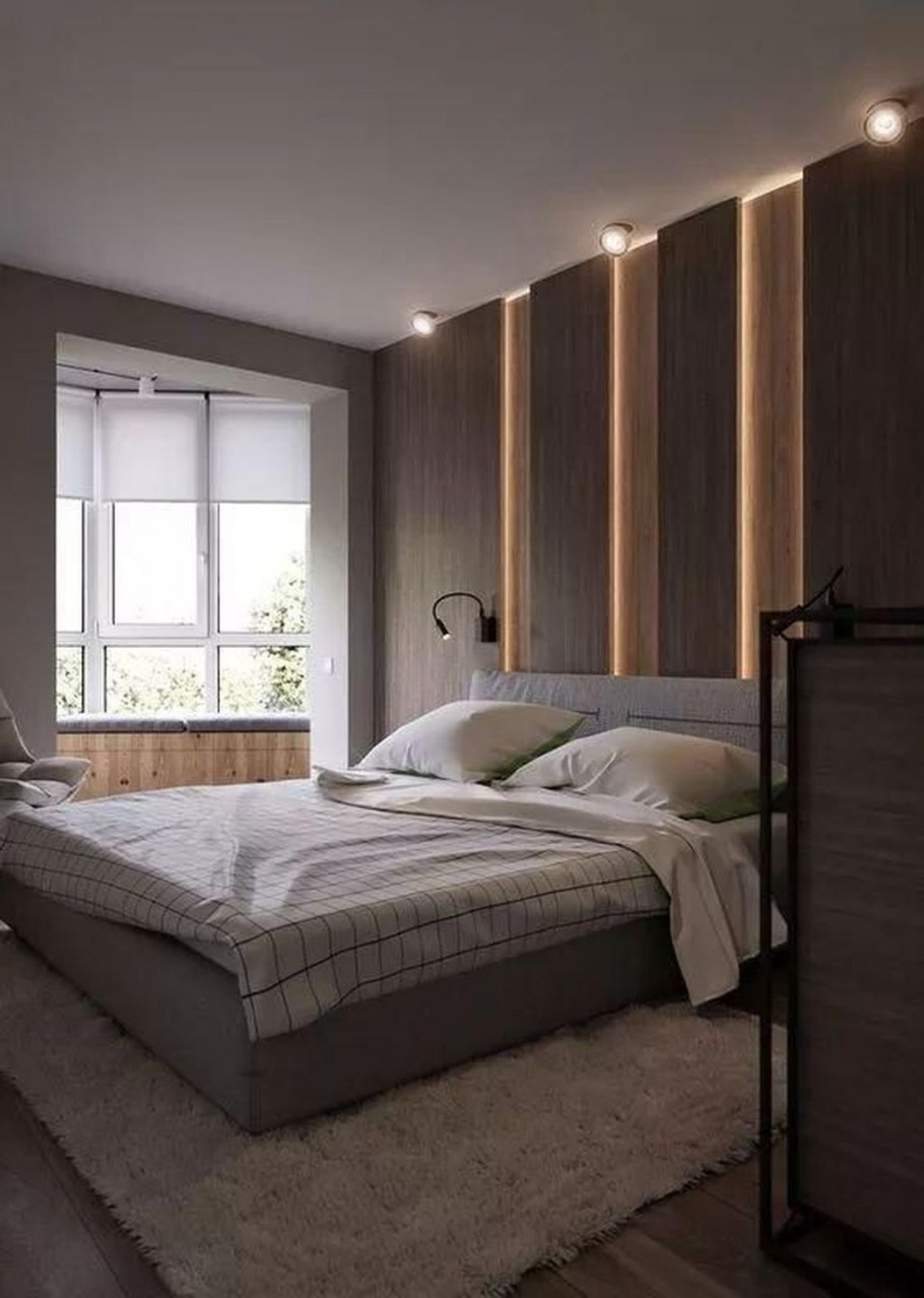 Точечное освещение в спальне