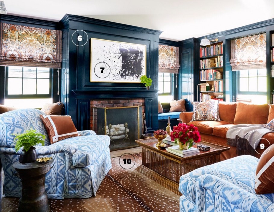 Гостиная в пляжном стиле