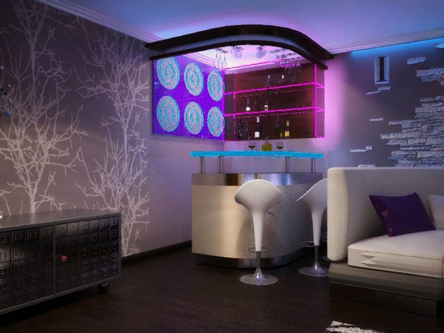 Гостиная в клубном стиле