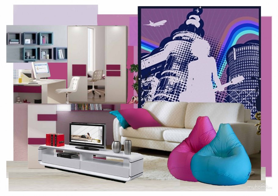 Интерьер в технике коллаж