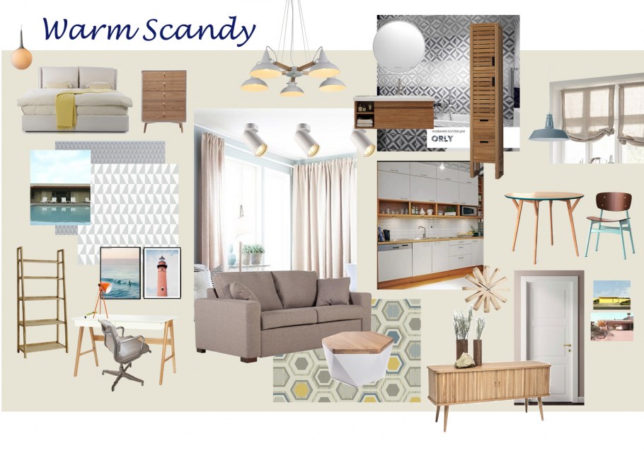 Коллаж интерьера