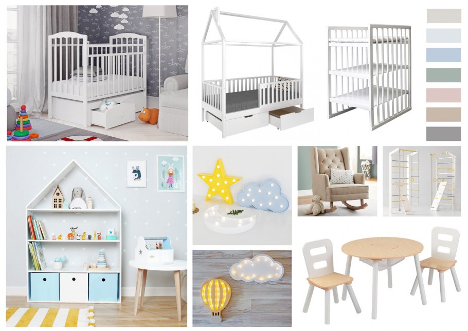 Коллаж детской комнаты