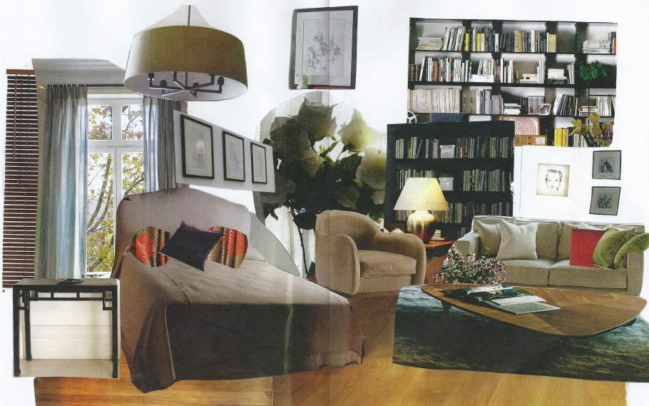 Дизайнерский коллаж интерьера