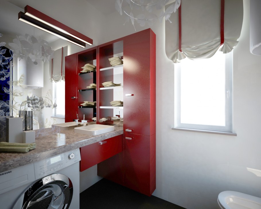 Кухня и ванная в одном стиле