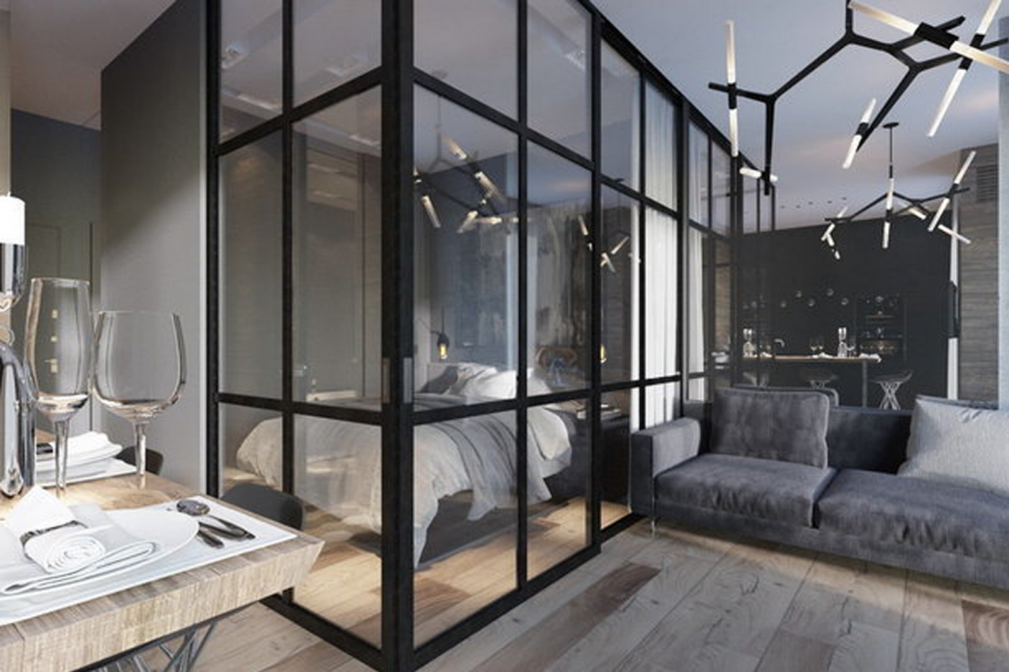 Стеклянные перегородки