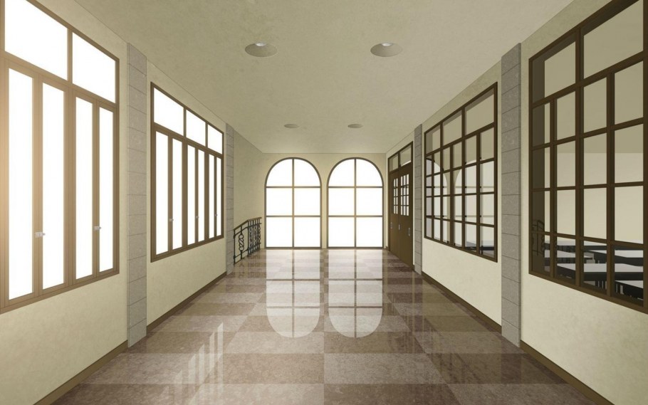 Пустой коридор школы