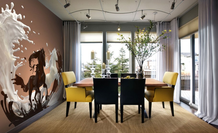 Асимметричный интерьер