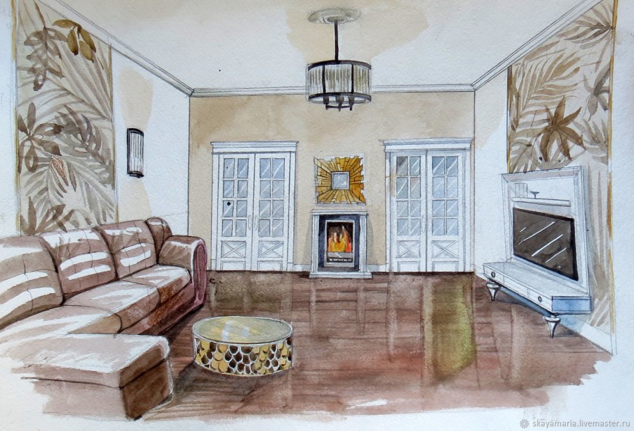 Интерьер в ярких цветах