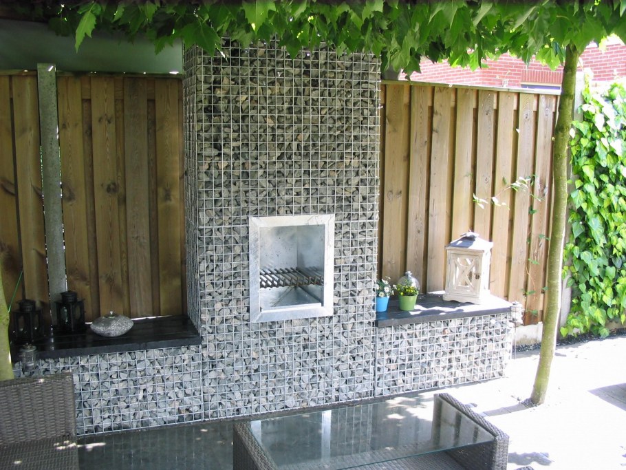 Зонирование габионами