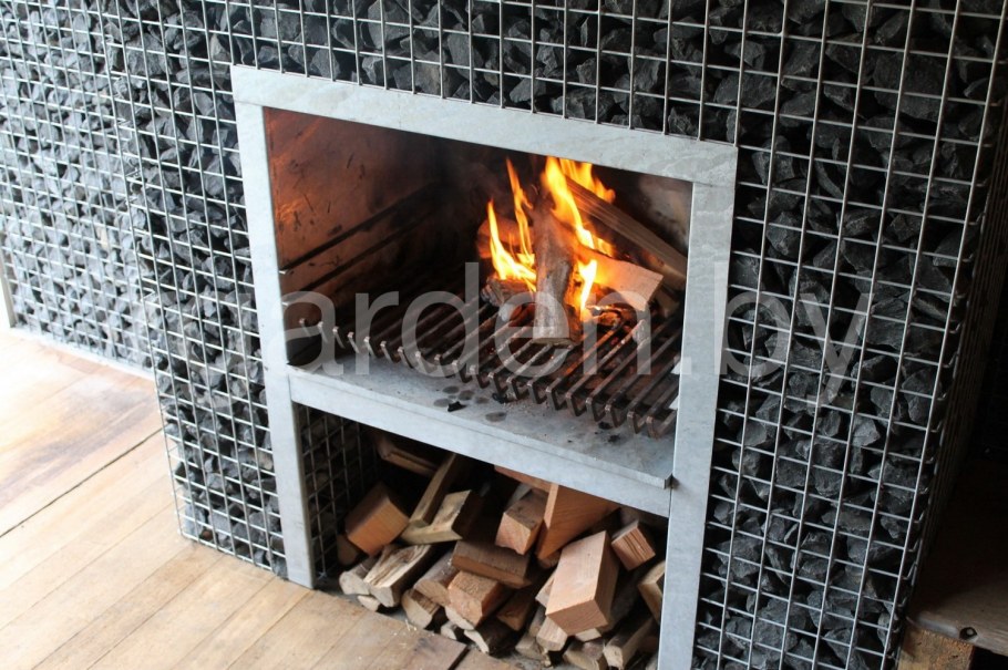 Сетки с камнями в ландшафтном дизайне