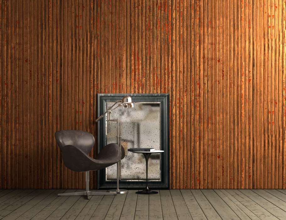 Corrugated Wood Panels wd12