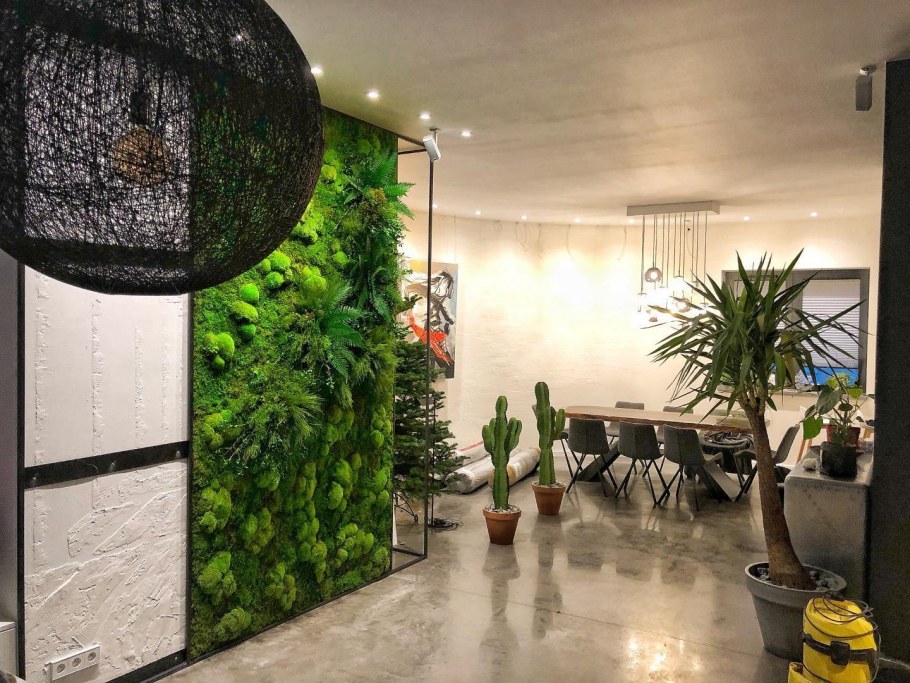 Вертикальное Озеленение в интерьере
