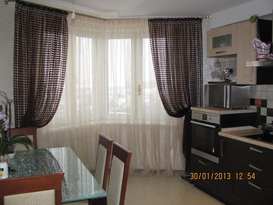 Тюль сетка на кухню