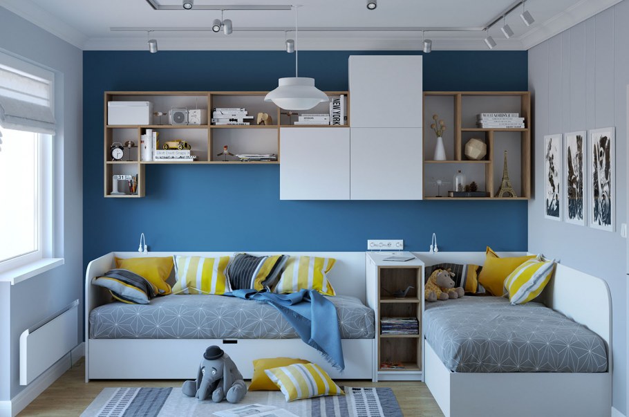 Детская спальня для двух мальчиков