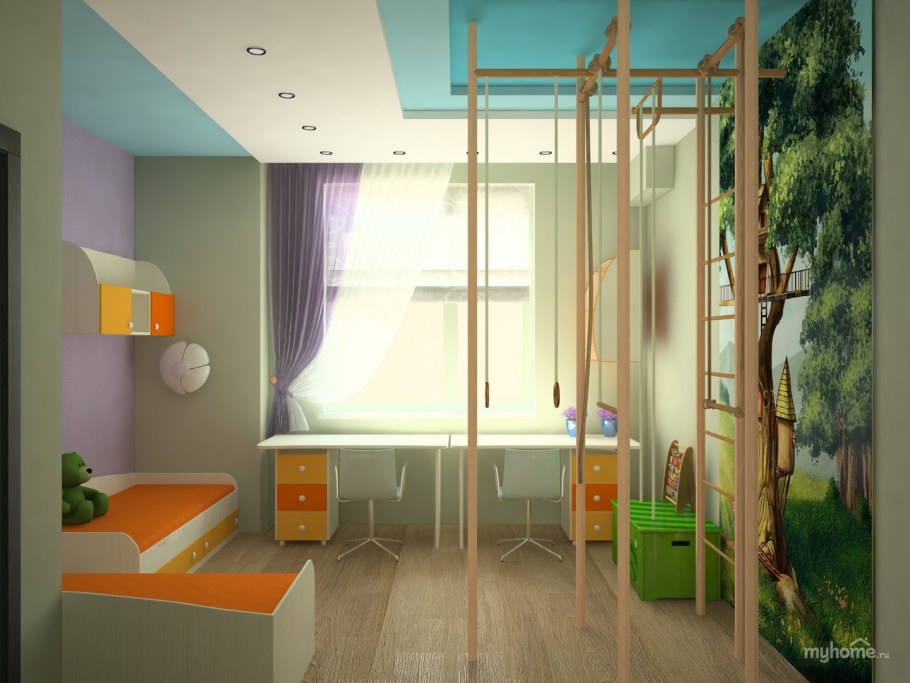 Детская мебель для двоих разнополых детей