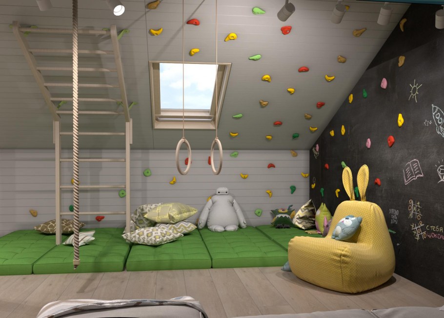 Детская игровая на мансарде