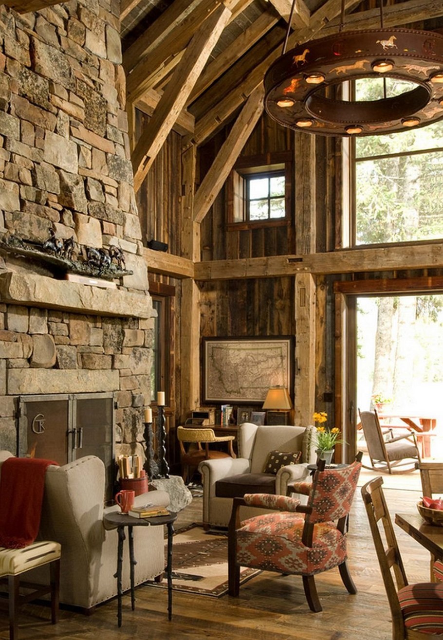 Стиль Адирондак в интерьере