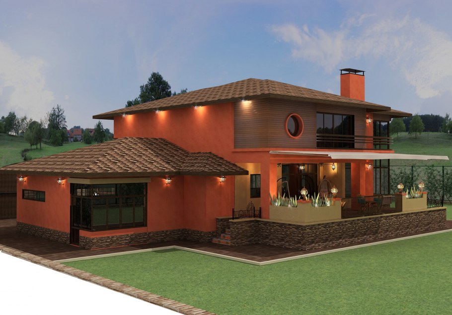 Дом в мексиканском стиле проект