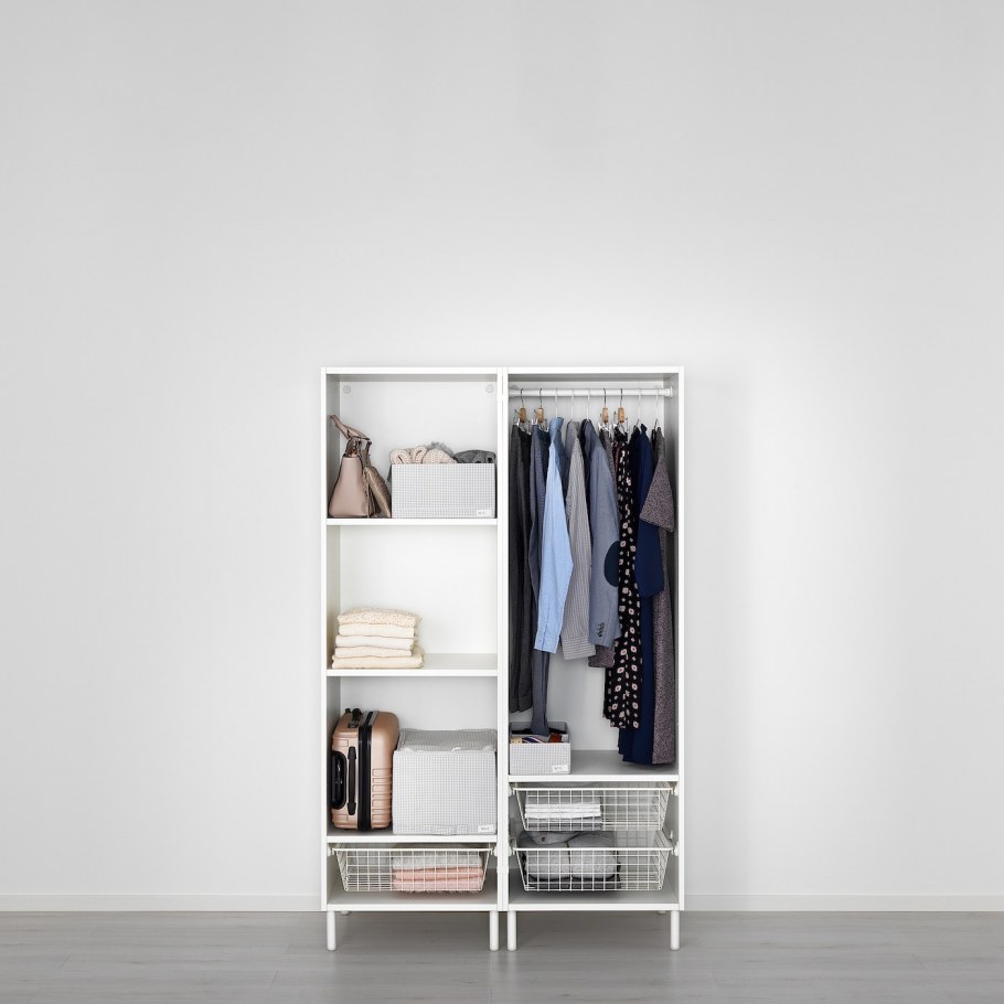 ОПХУС гардероб белый ФОННЕС белый240x62x281 см