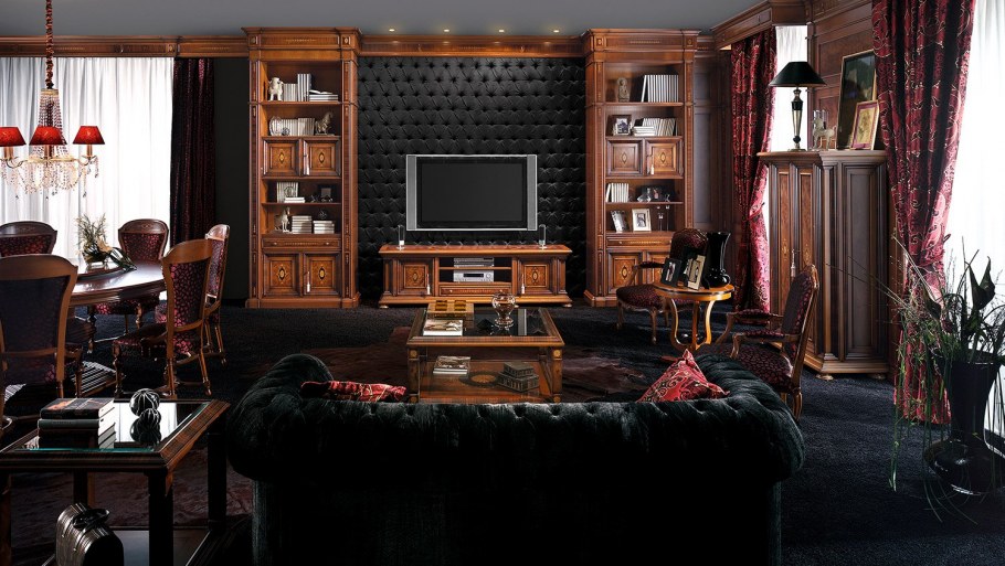 Мебель в гостиную в английском стиле