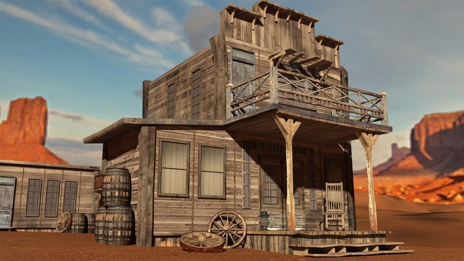 Ранчо пустыня дикий Запад