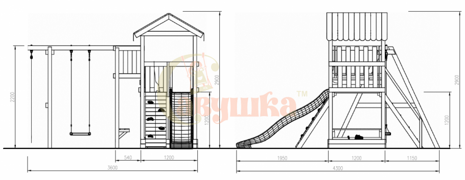 Детская площадка Савушка "мастер" - 3