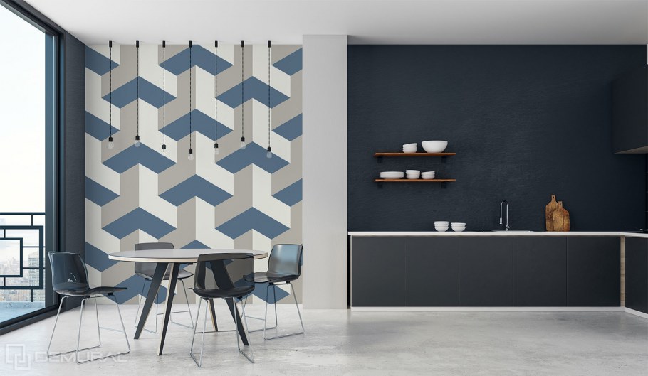 Фотообои абстракция в интерьере