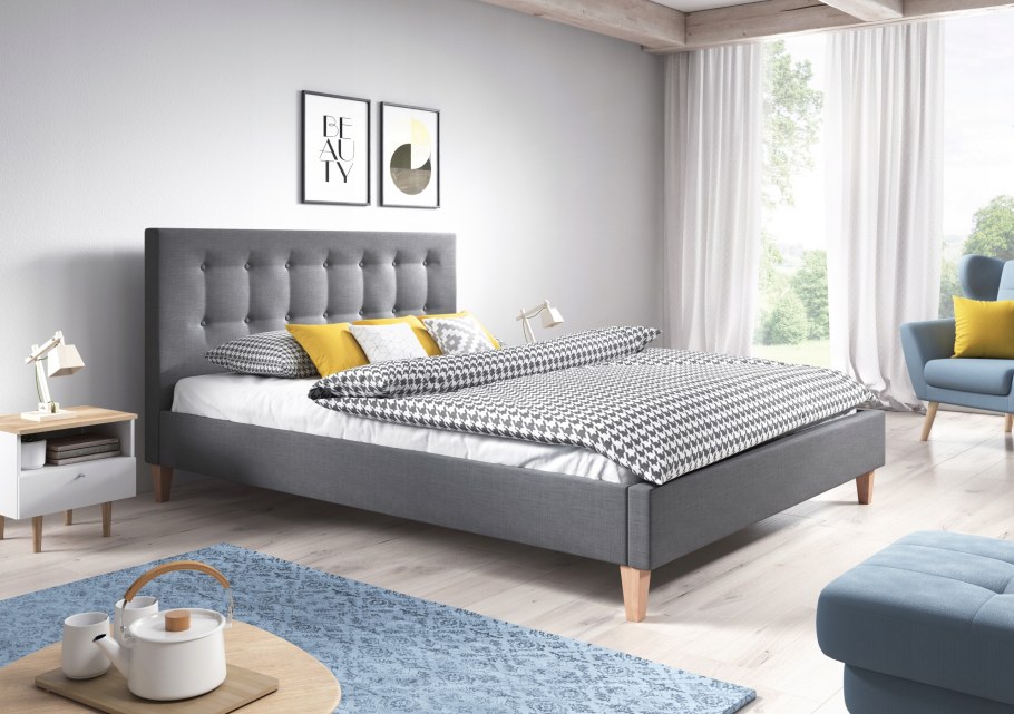 Кровать Скандинавия 200 Grey