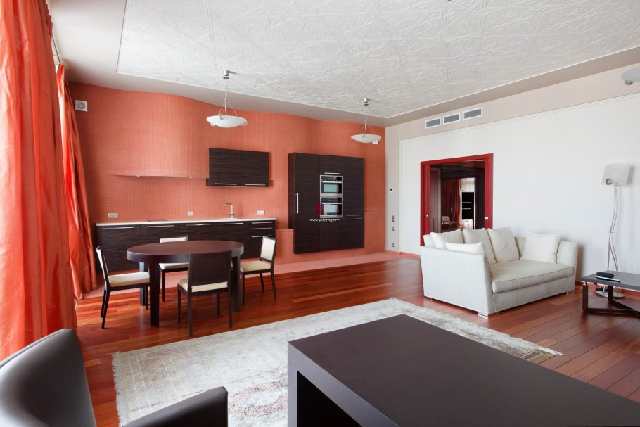 Терракотовый цвет в интерьере