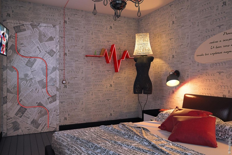 Газетный стиль в интерьере