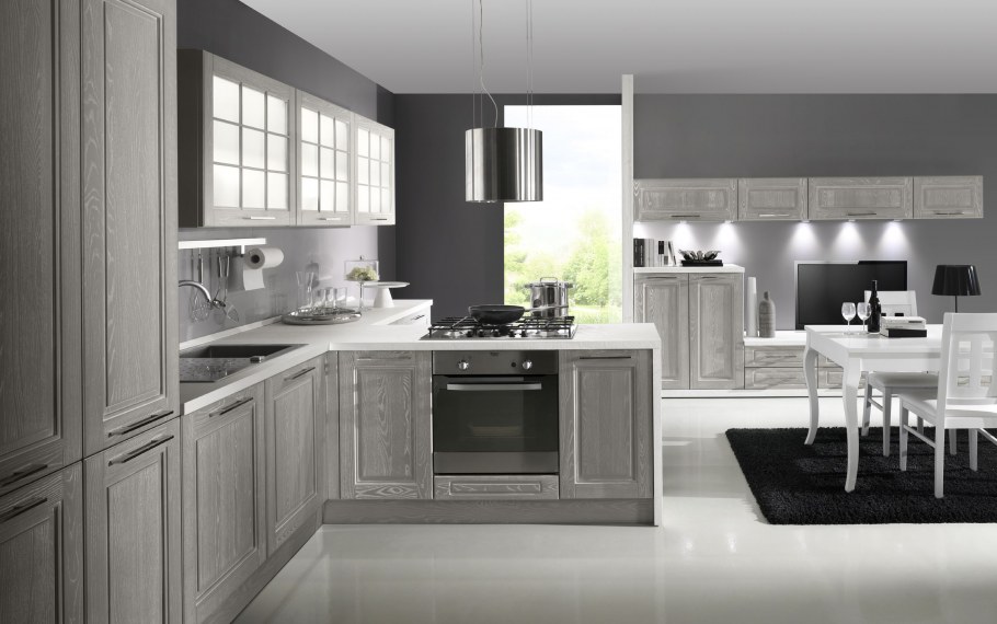 Кухня Модена дуб кофе Стендмебель