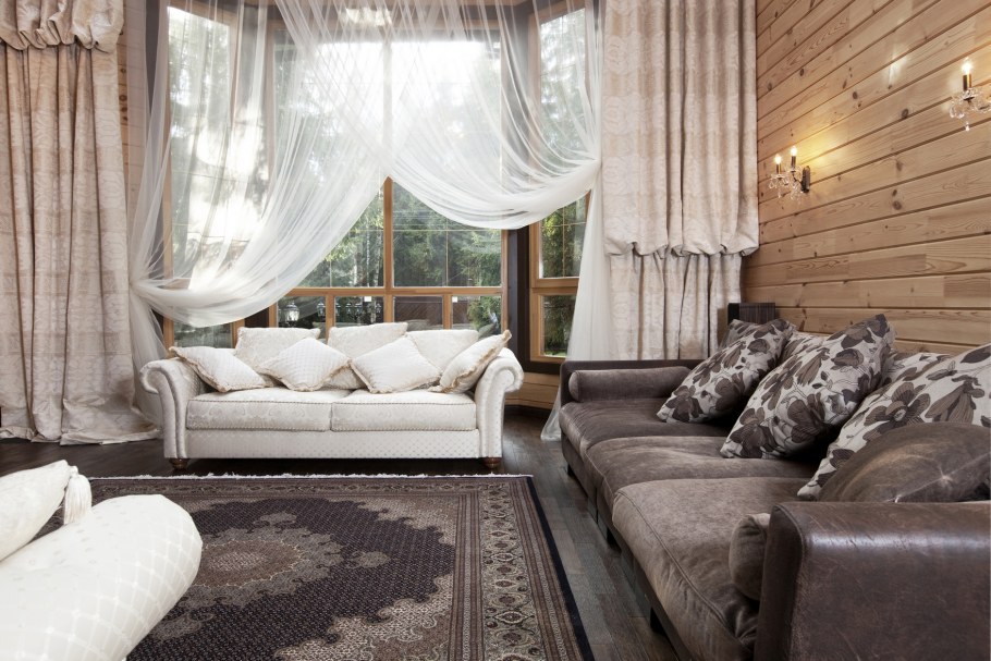 Гостиная из бруса