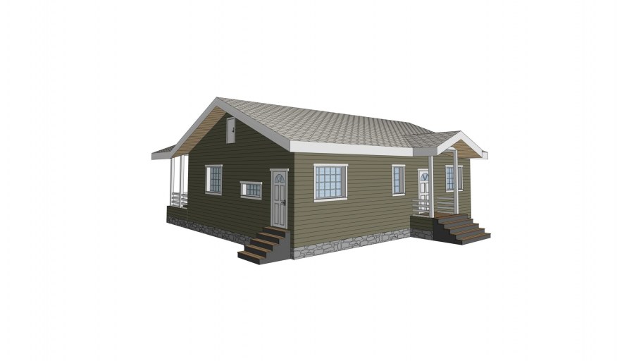 Дом современный желтый фасад