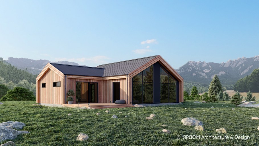 Проект дома Эвайро 87a 3d