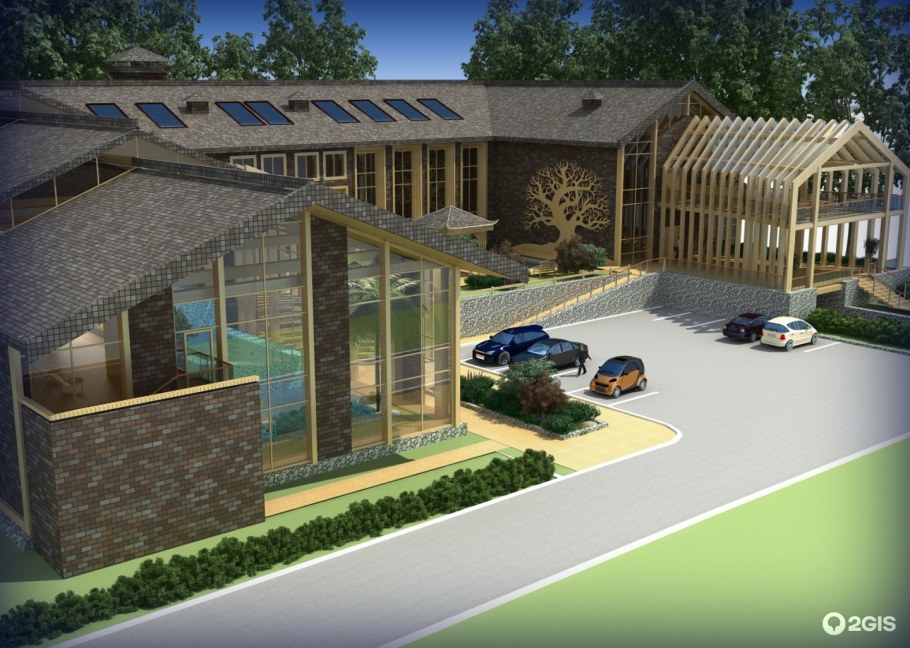 Бунгало архитектурный план 3d экстерьер