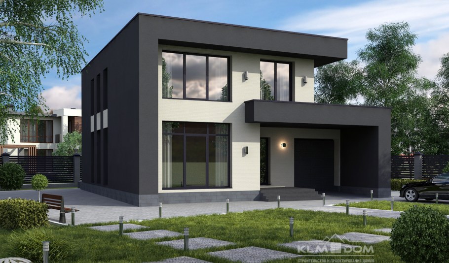 Каркасный дом в американском стиле