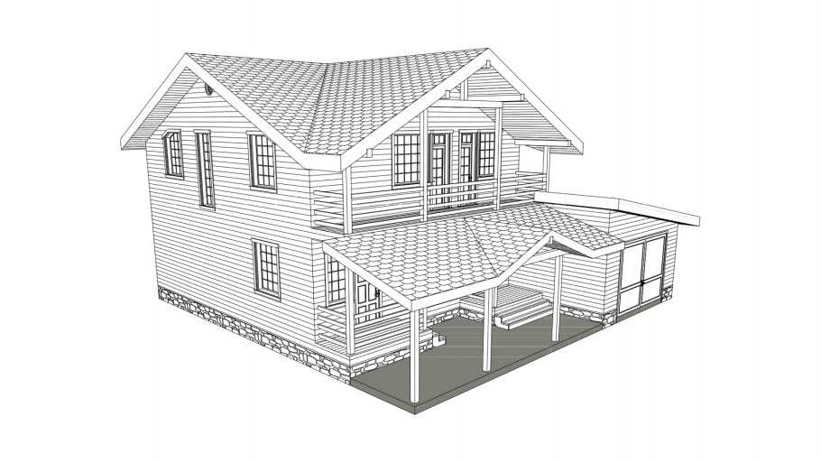 Терраса во дворе