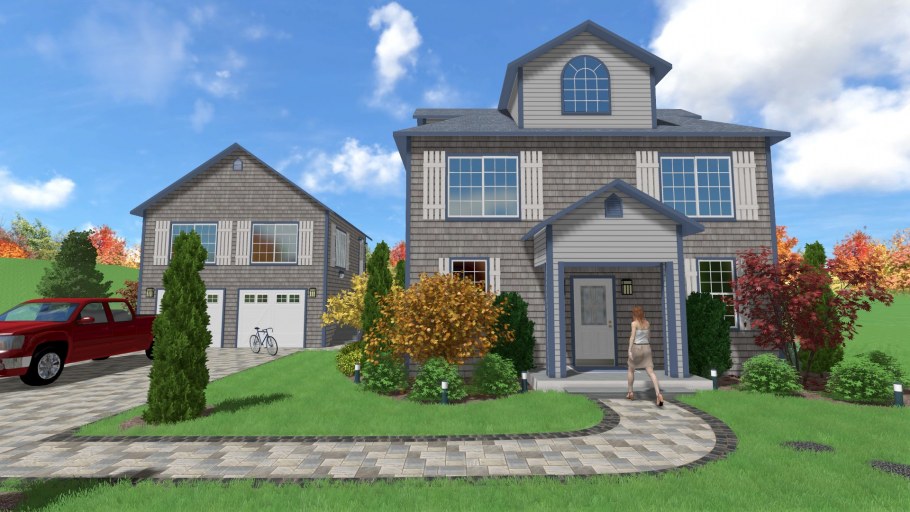 Планировка двухэтажного дома 90 кв.м